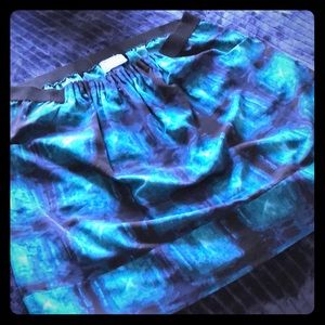 Designer Simple Vera,‎ Vera Wang blue green stretch Skirt L